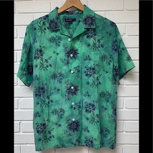 Daniel Cremieux Shortsleeve Green summer shirt M